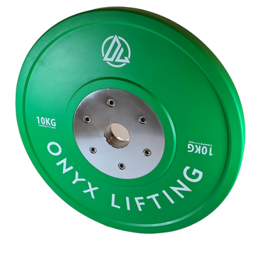 2 x 10kg Onyx Competition Bumper Plates