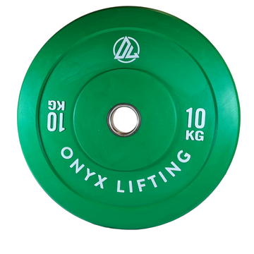 2 x 10kg Onyx Coloured Bumper Plates