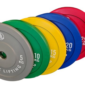 150kg Coloured Bumper plate Set - Onyx