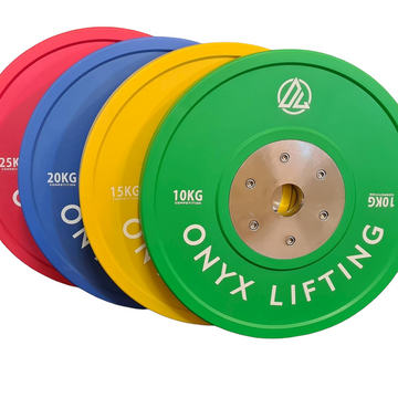 150kg Competition Bumper plate set - Onyx